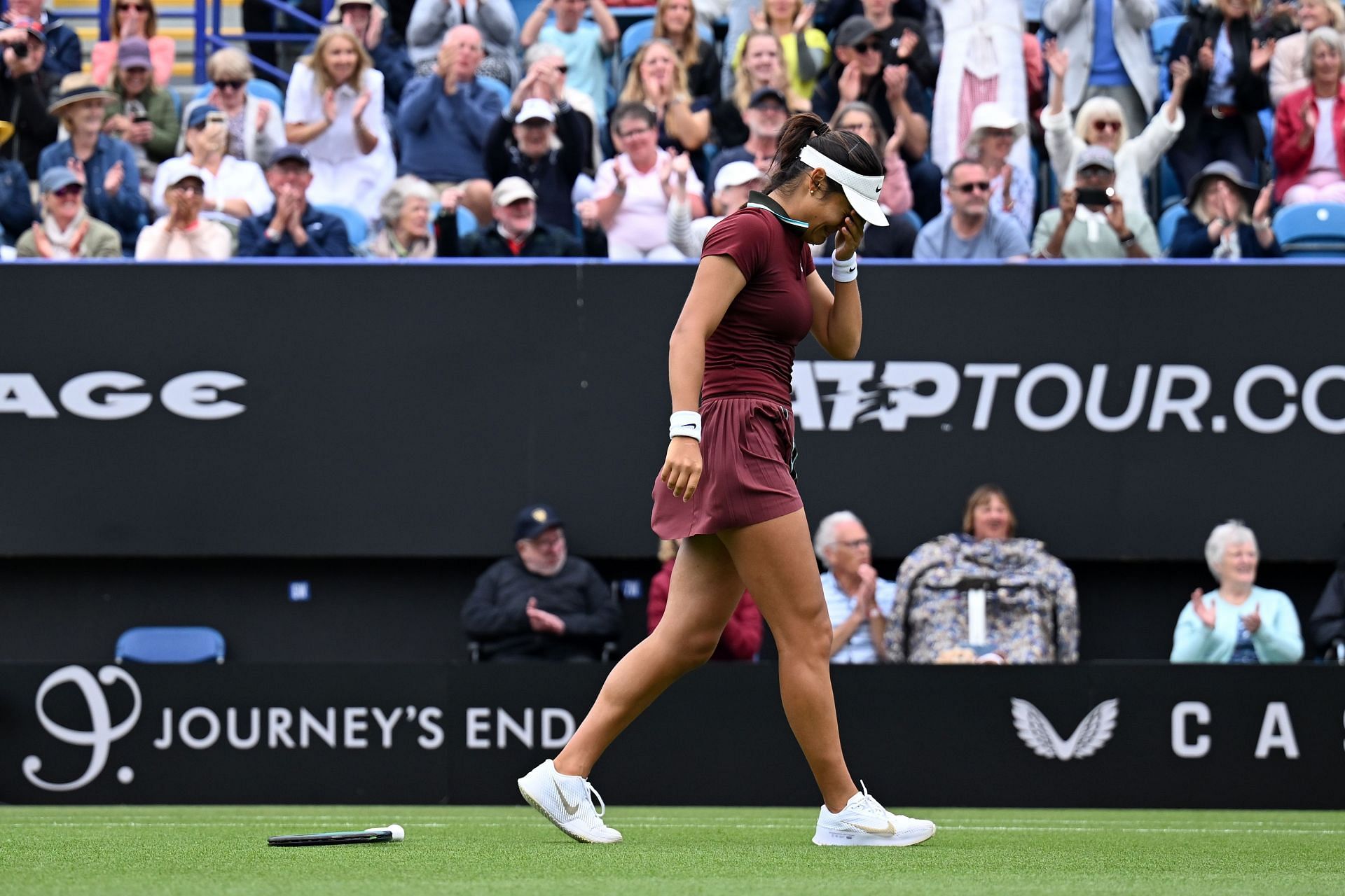 Raducanu at the Lexus Eastbourne Open (Image Source: Getty)